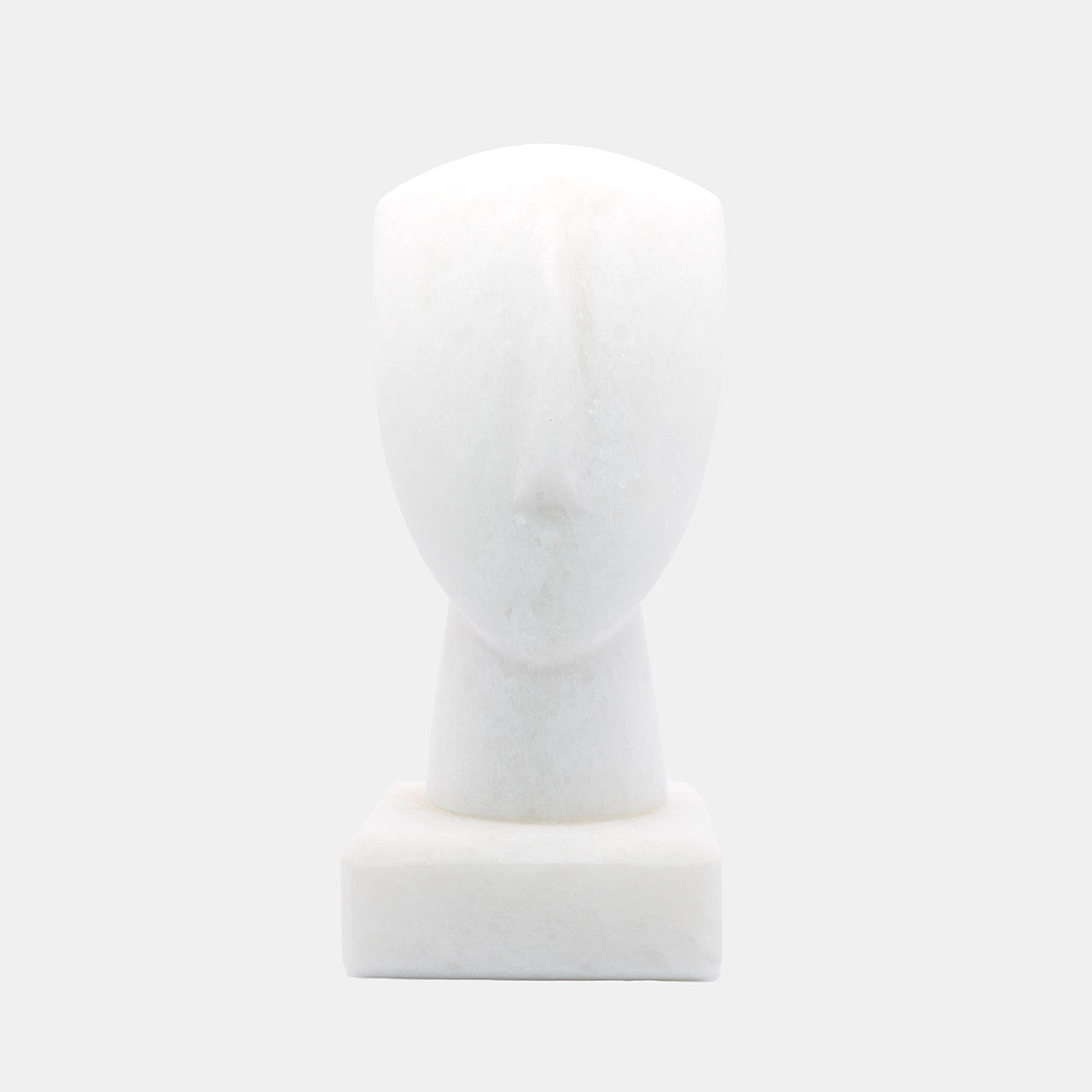 Exquisite, artisan-crafted Naxos marble statue, the Triangle Spedos Head figurine radiates with the enduring beauty of Cycladic design, a testament to ancient Greek art's minimalist yet sophisticated style.