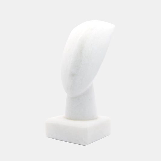 Head of a Figurine, Triangle Spedos, Naxos Marble, Cycladic Art H18