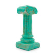 Close up of ebru ionic column in turquoise