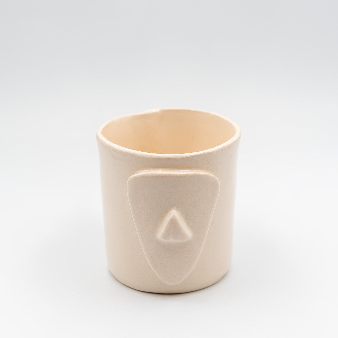 Cycladian Style, Short Ceramic Mug in Ivory
