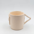 Cycladian Style, Short Ceramic Mug in Ivory detail view
