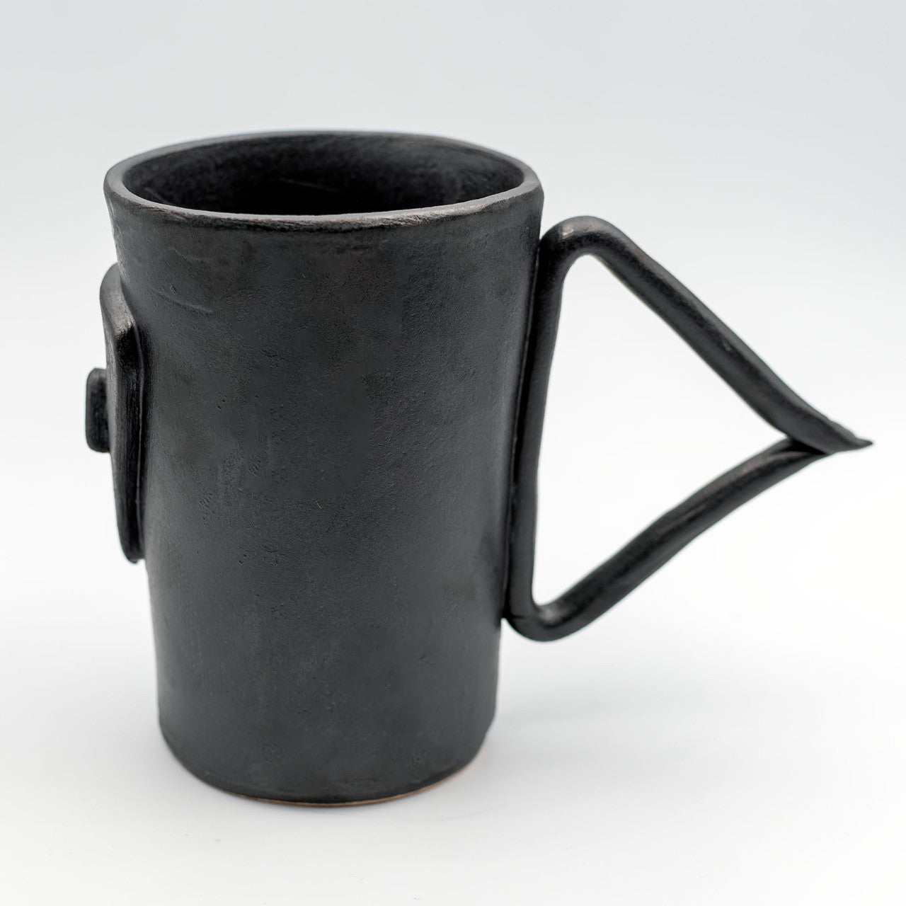 Cycladian Style, Large Ceramic Mug in Gray detail view