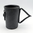 Cycladian Style, Large Ceramic Mug in Gray detail view