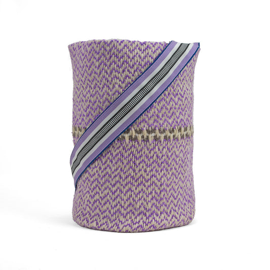 Tereza of Naxos Lilac and Beige Handwoven Bucket Bag Bags 149 € Tereza's Greek Concept Store