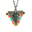 Limited: Coral Red and Baby Blue on Black, 