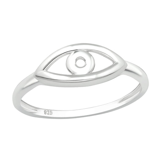 Tereza of Naxos Evil Eye Ring, 925 Sterling Silver Jewellery 40 € Tereza's Greek Concept Store