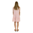 Striped Sleeveless Dress in Peach & White detail view