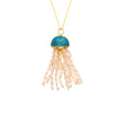 Pearly Jellyfish, Handmade Pendant Necklace