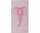 Pink Elephant, Premium Cotton Beach Towel