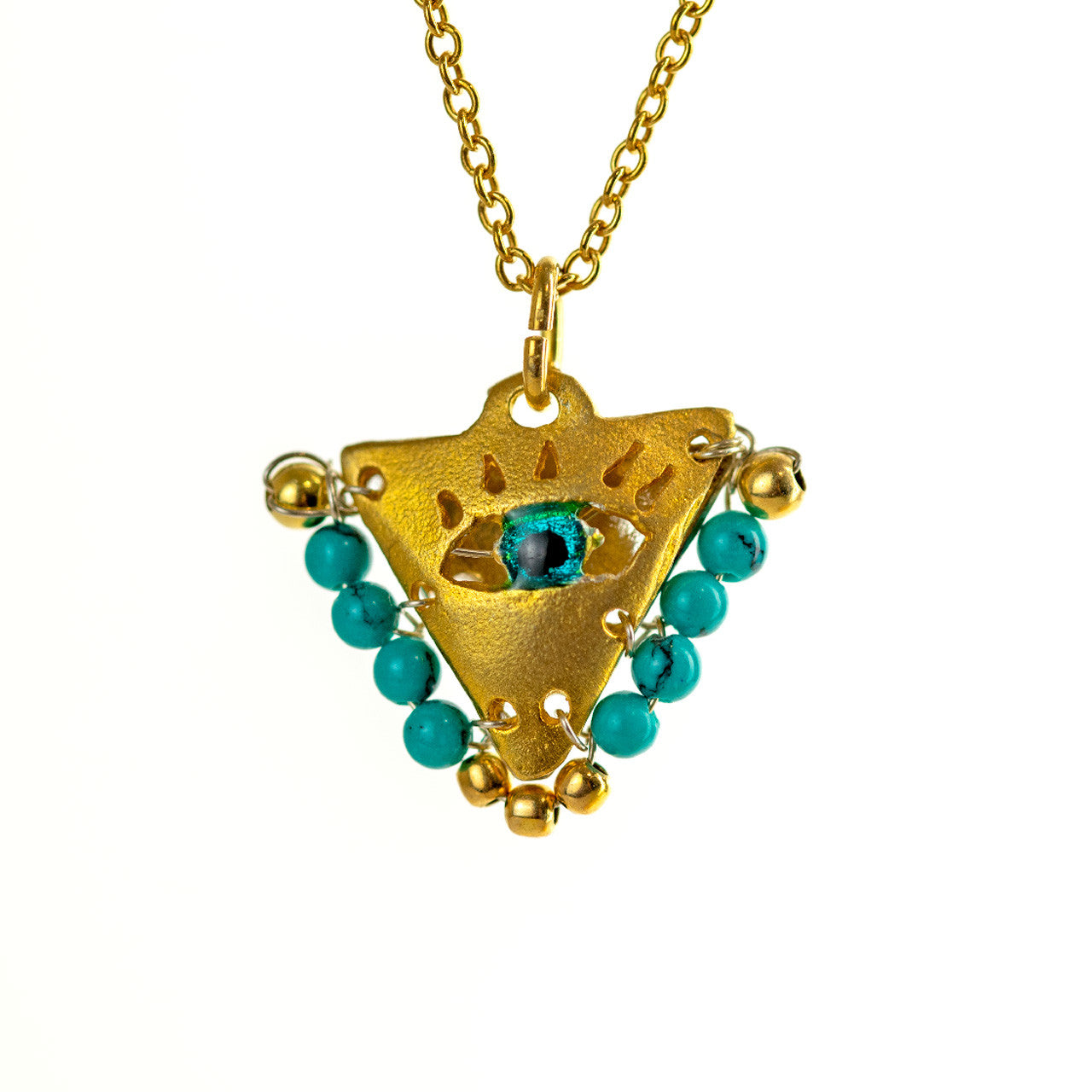 Tereza of Naxos Petrol Green "Fylachto" Talisman, Lucky Charm, Pendant Jewellery 59 € Tereza's Greek Concept Store