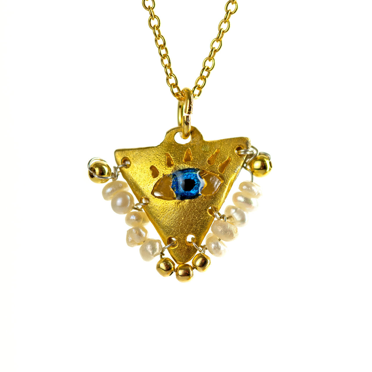 Tereza of Naxos Pearl White "Fylachto" Talisman, Lucky Charm, Pendant Jewellery 59 € Tereza's Greek Concept Store