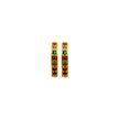 Rainbow Zircon, Circle , Hoop Earrings styled view