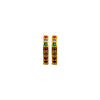 Rainbow Zircon, Circle , Hoop Earrings styled view
