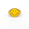 Smiley Ring in Gold & Bright Yellow styled view