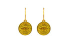 Tereza's Gold Evil Eye, Hoop Earrings styled view