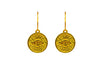 Tereza's Gold Evil Eye, Hoop Earrings styled view