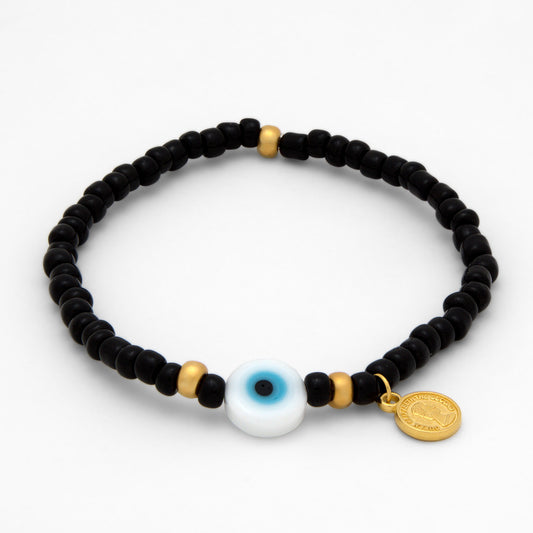 Tereza of Naxos The Elegant Black Evil Eye Bracelet Jewellery 35 € Tereza's Greek Concept Store