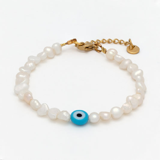 Tereza of Naxos The Pearly Greek Evil Eye Bracelet Jewellery 39 € Tereza's Greek Concept Store
