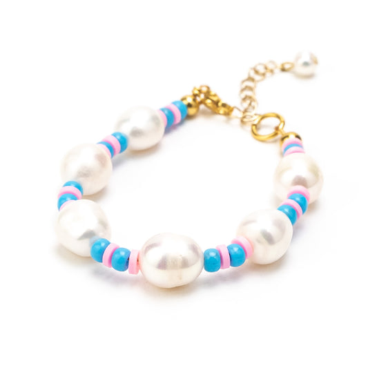 Tereza of Naxos Pearly Cycladic Sunset Bracelet, Adjustable Jewellery 45 € Tereza's Greek Concept Store