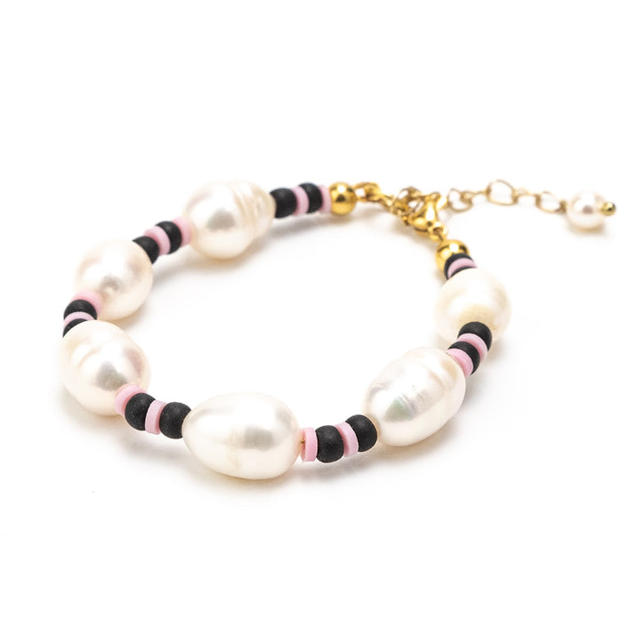 Pearly Midnight Bracelet, Adjustable