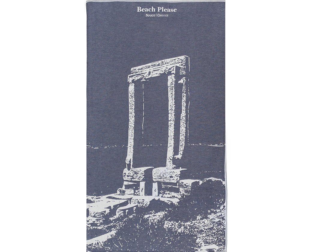 The Portara, Premium Cotton Beach Towel