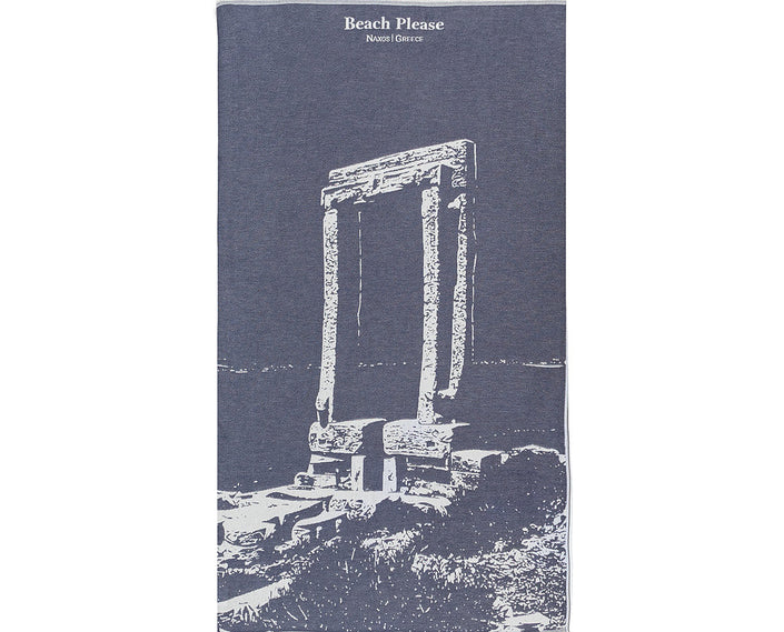 The Portara, Premium Cotton Beach Towel