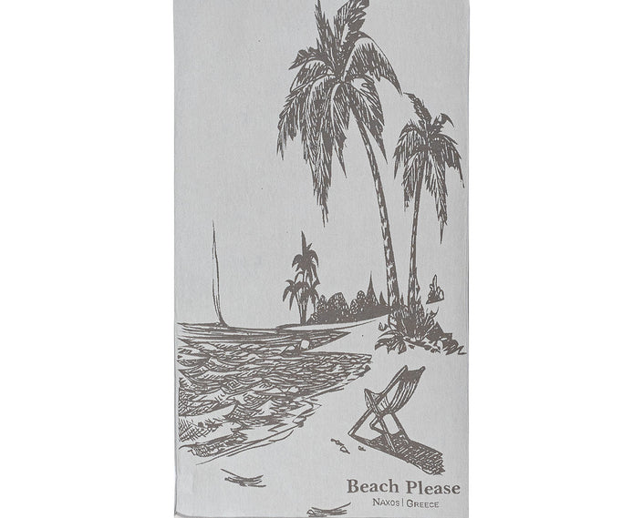 Tropical Beach, Premium Cotton Beach Towel