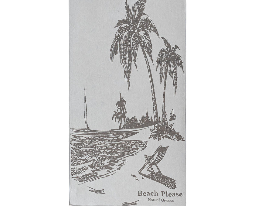 Tropical Beach, Premium Cotton Beach Towel