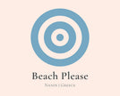 Tropical Beach, Premium Cotton Beach Towel styled view