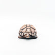 Close up of handmade turtle, ceramic art, decorative