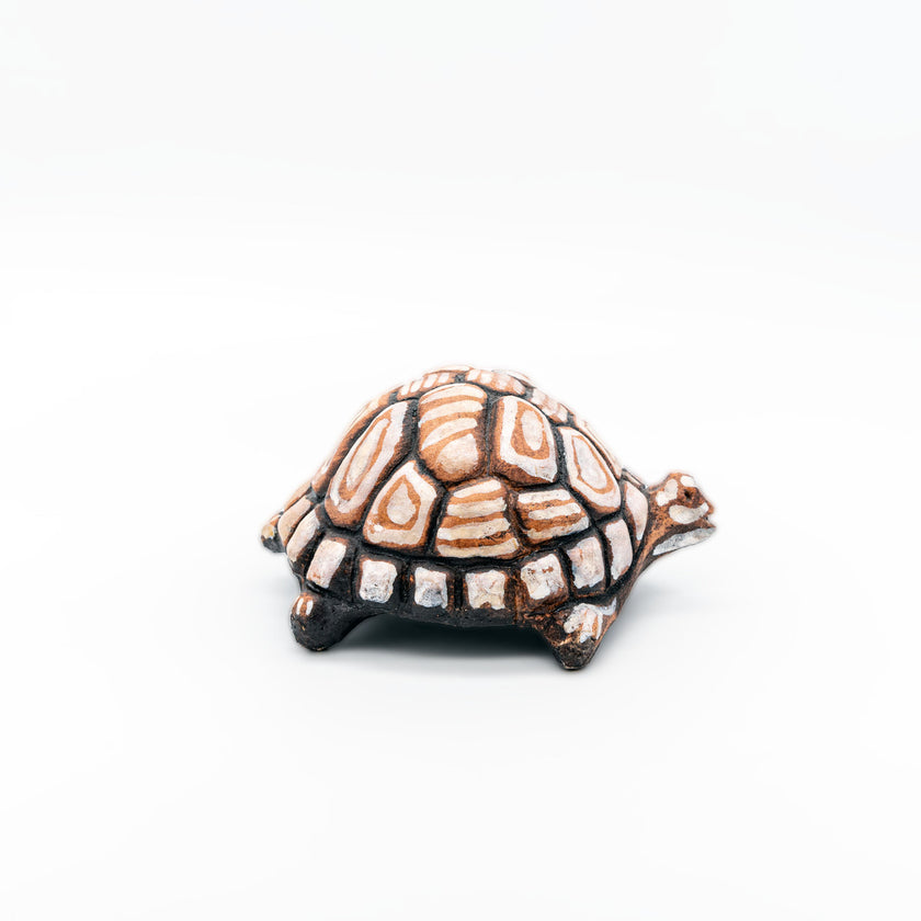 Handmade Turtle, Ceramic Art, Decorative detail view