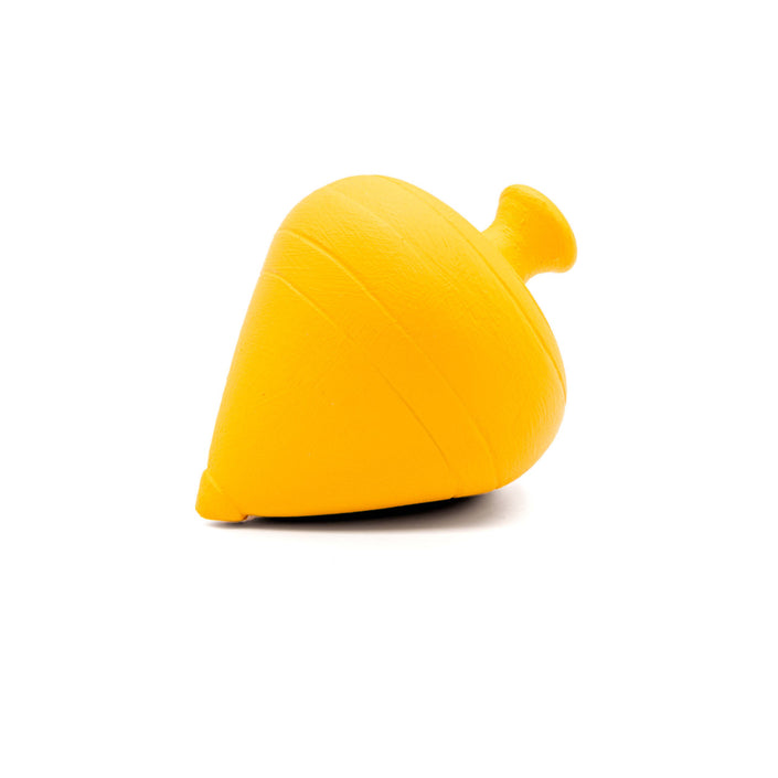 Ceramic Stromvos (Whirligig), Ancient Greek Toy, in Corn Yellow