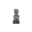 Handcrafted cool gray Zeus figurine embodying the majesty of the supreme Greek deity. Masterfully sculpted statuette blend...
