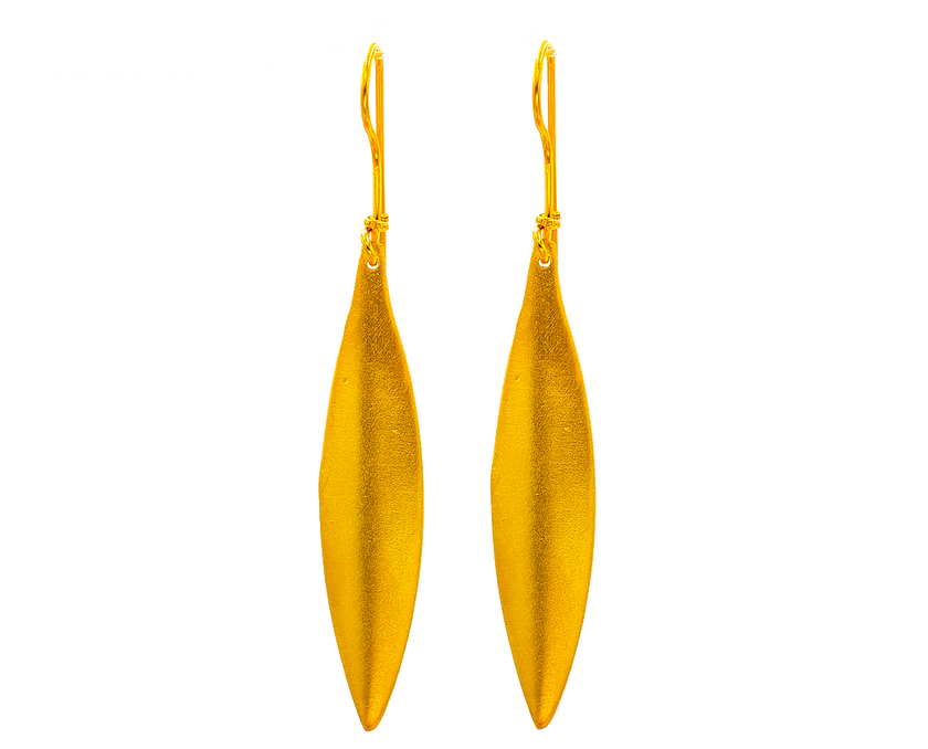 Handcrafted Greek Olive Leaf Earrings