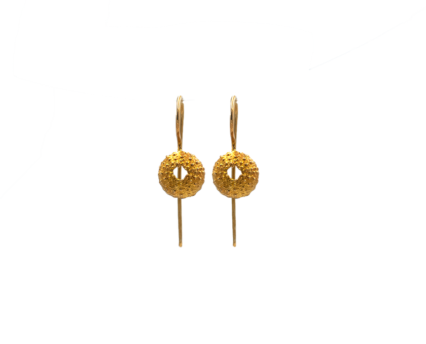 Urchin Small Earrings in Gold Plated Silver