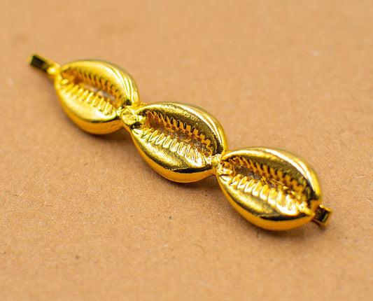 Tereza of Naxos Sea Shell Summer Hair Clip in Gold Jewellery 22 € Tereza's Greek Concept Store