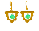 Cleopatra the Bohemian, Earrings, in Gold Plated Silver