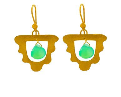 Cleopatra the Bohemian, Earrings, in Gold Plated Silver detail view