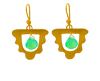 Cleopatra the Bohemian, Earrings, in Gold Plated Silver detail view