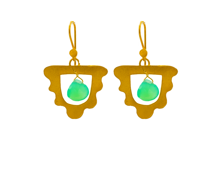 Cleopatra the Bohemian, Earrings, in Gold Plated Silver