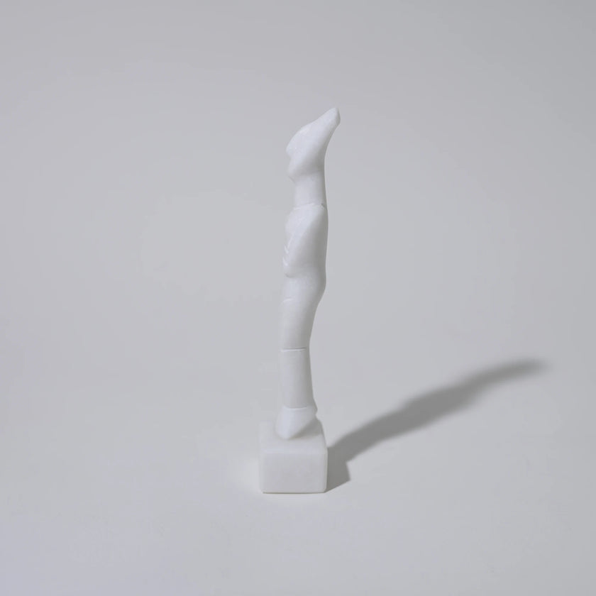 Cycladic Marble Figurine 14cm – Handmade in Naxos from Authentic Naxian Marble