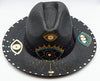 Glam Eye, Fedora, Hand-painted Hat in Black image 5