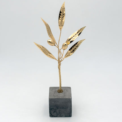 Tereza of Naxos Golden Olive Branch, Handcrafted Home Decoration 59 € Tereza's Greek Concept Store