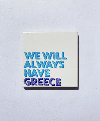 Close up of memories coaster