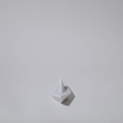 Cycladic Naxos Marble Boat Origami Sculpture