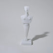Cycladic marble female figurine sculpture handmade in Naxos from authentic Naxos marble