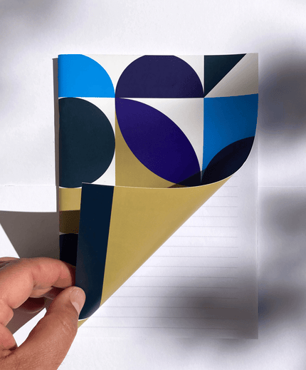 Close up of hellene notebook