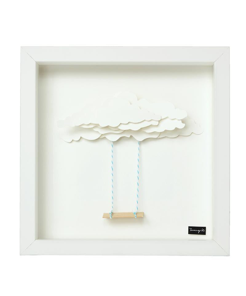 Swing, Handcrafted Artwork, Wooden Frame