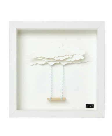Close up of swing, handcrafted artwork, wooden frame