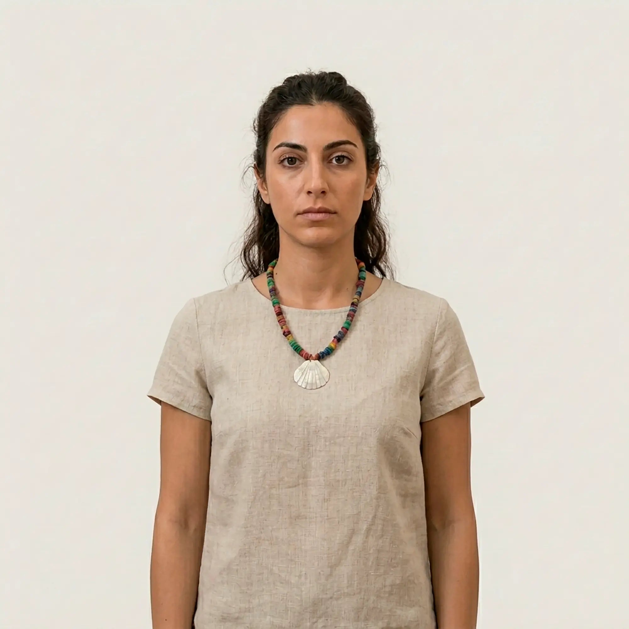 terezas-naxos-ammoudia-colourful-stone-shell-necklace-worn